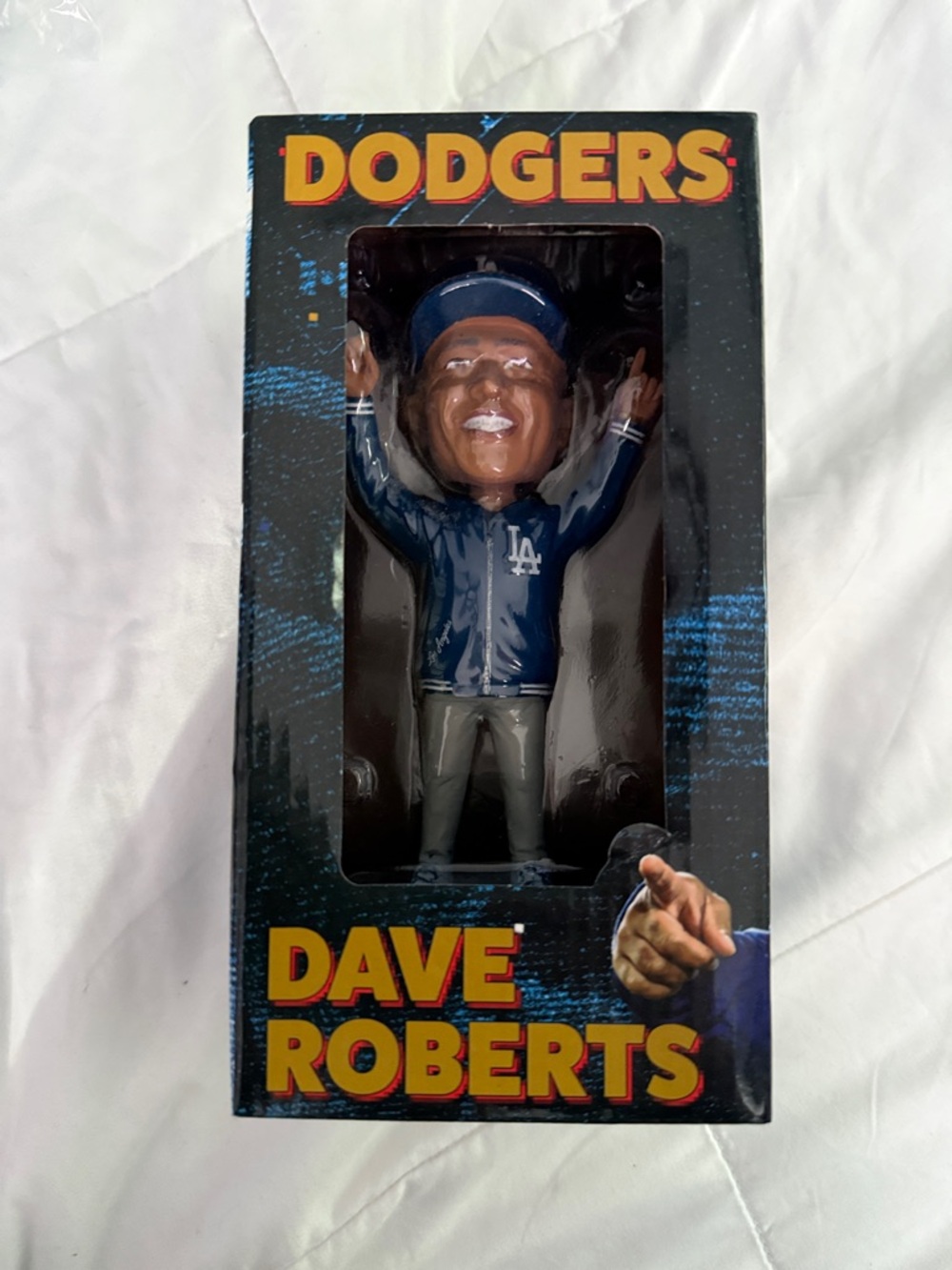 Dodgers Dave Roberts Collectible Bobblehead - Blue